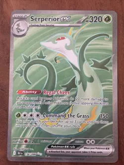 Pokemon TCG Serperior ex 156/086 Sv: Black Bolt Ultra Rare Holo Card - Image 1