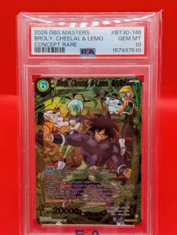 Dragon Ball Super Card Game 2026 DBS Masters Trinity Foil PSA 10 BT30-146 - Image 1