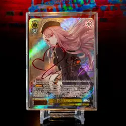 Rapi Waifu Card Nikke Goddess of Victory Flash Red Rainbow Holo Foil Signed SP - Image 2