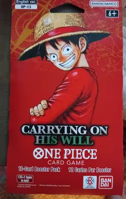 One Piece OP-13 / Carrying On His Will / 12 Card Sleeved Booster - Image 1