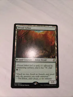 Dryad Arbor Time Spiral Remastered Card, Regular MTG, Near Mint Condition - Image 1