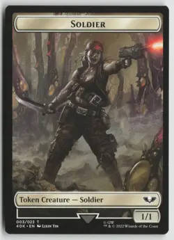 Soldier (003) // Sicarian Infiltrator Token LP 3 // 8 Warhammer MTG - Image 1