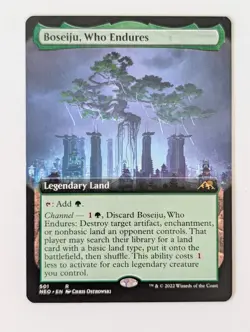 Boseiju, Who Endures (Extended Art) 501 Kamigawa: Neon Dynasty Normal NM - Image 1