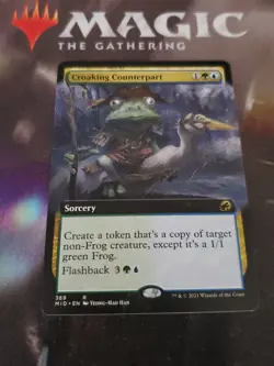 MTG. Croaking Counterpart. Extended Art. Innistrad Midnight Hunt. Pack Fresh - Image 1
