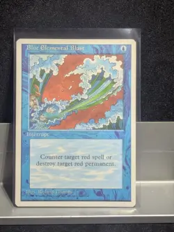 Blue Elemental Blast X1 LP MTG Core Set 4th Edition MTG - Image 1