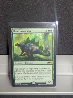 Runic Armasaur X1 LP MTG Core Set 2019 MTG - Image 1