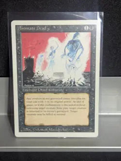 Animate Dead X1 LP MTG Core Set 3rd Edition Revised MTG - Image 1
