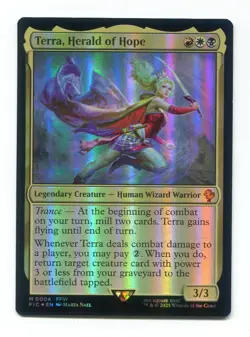 Terra, Herald of Hope FOIL #0004 NM Final Fantasy MTG FIN FIC Magic the - Image 1