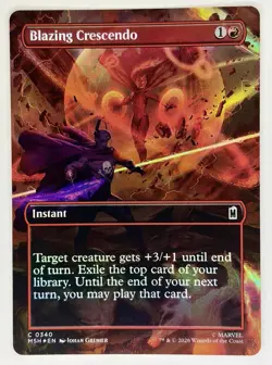 MTG Blazing Crescendo 0340 | Marvel Super Heroes Foil Full Art Instant - Image 1