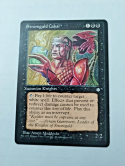MTG Stromgald Cabal Ice Age Regular Rare - edge wear - see pics. - Image 1