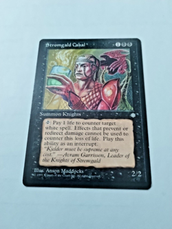 MTG Stromgald Cabal Ice Age Regular Rare - edge wear - see pics. - Image 2