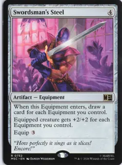 Swordsman's Steel 752 Commander: Marvel Super Heroes Magic: The Gathering NM - Image 1