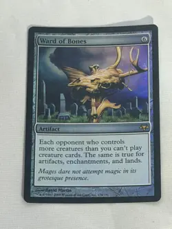 MTG FOIL Ward of Bones Eventide Magic the Gathering - Image 1