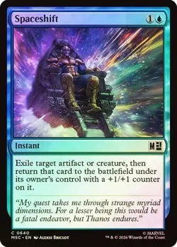 NM Foil Spaceshift, MTG, Heroes Commander, Magic the Gathering, 640 - Image 1