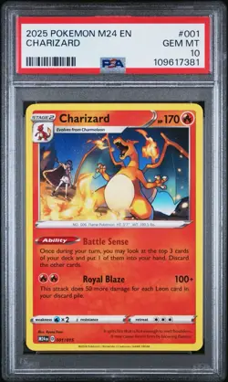 2025 POKEMON M24 EN-MCDONALD'S COLLECTION #001 CHARIZARD PSA 10 - Image 1