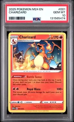 PSA 10 2025 POKEMON M24 EN-MCDONALD'S COLLECTION #001 CHARIZARD 131565474 - Image 1