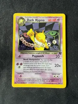 Pokemon Dark Hypno Holo Team Rocket 9/82- Vintage - Image 1