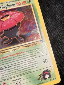Erika's Vileplume 5/132 Gym Heroes Unlimited Holo Rare Pokemon - Image 2