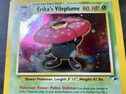 Pokemon Card - Erika's Vileplume Gym Heroes 5/132 Holo Rare Lp - Image 2