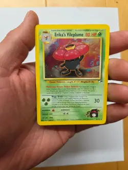 Erika's Vileplume 5/132 Pokemon Gym Heroes Unlimited Holo Rare Card WOTC LP - Image 1