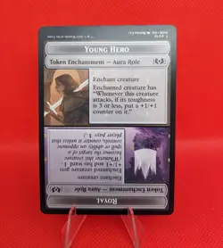 MTG Royal Role / Young Hero Role Token - Wilds of Eldraine - NM Magic Hero Role - Image 2