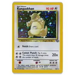 1999 Jungle Set Kangaskhan #5/64 Unlimited Holo Pokemon Card Lightly Played - Image 1