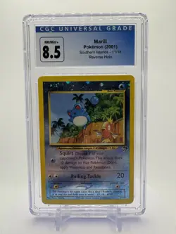 Pokemon Marill 11/18 Southern Islands Reverse Holo Promo CGC 8.5 2001 Card - Image 1