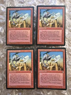 Set Of 4 (x4 4x) | Orcish Lumberjack | Ice Age| Magic The Gathering MTG | NM+ - Image 1