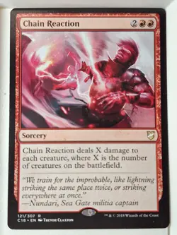 Chain Reaction - Commander: 2018 - Magic the Gathering MTG Nice! - Image 1