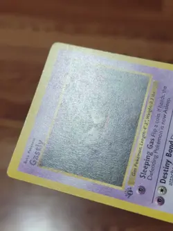 👻Pokemon Card Gastly 50/102 - 1st Edition Base Set Shadowless 1999 MP* - Image 2