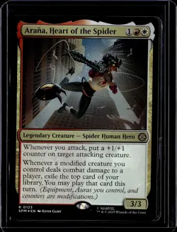 Arana, Heart of the Spider - 123 - SPM - Foil - NM - MTG Magic the Gathering - Image 1