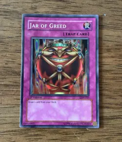 Yu-Gi-Oh! Jar of Greed Rare LON-047 Labyrinth of Nightmare 1st Edition Holo Mint - Image 1