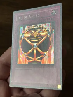 Yu-Gi-Oh! Jar of Greed Rare LON-047 Labyrinth of Nightmare 1st Edition Holo Mint - Image 3