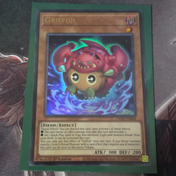 Konami Yu-Gi-Oh! Griffoh CORI-EN004 Chaos Origins 1st Ed Super Rare Foil - Image 1
