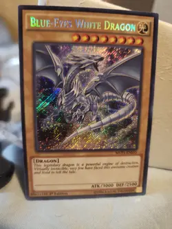 Yu-Gi-Oh! TCG Blue-Eyes White Dragon MVP1-ENS55 1st Ed Holo Secret 3000/2500 - Image 1
