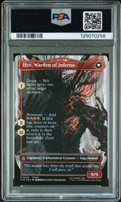 2025 MTG FINAL FANTASY CLIVE, IFRIT'S DOMINANT/IFRIT, WARDEN OF INFERNO PSA 10 - Image 2