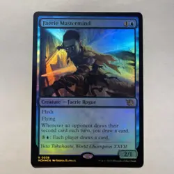 FOIL FAERIE MASTERMIND (EXTENDED ART) March Of The Machine MOM Magic MTG CARD - Image 1