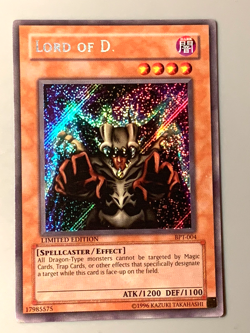 yugioh Lord of D. BPT-004 Secret Rare Limited Lightly Played - Image 1