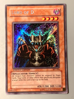 yugioh Lord of D. BPT-004 Secret Rare Limited Lightly Played - Image 2