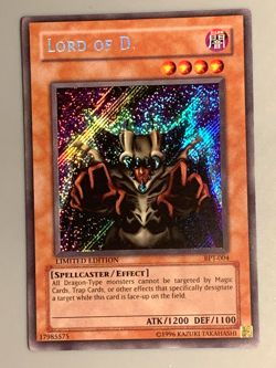 yugioh Lord of D. BPT-004 Secret Rare Limited Lightly Played - Image 3