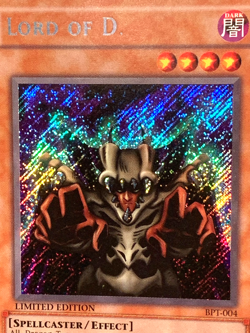 yugioh Lord of D. BPT-004 Secret Rare Limited Lightly Played - Image 4