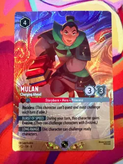 Mulan - Charging Ahead Disney Lorcana DLC Foil Promo 3/C2 EN-8 - Image 2