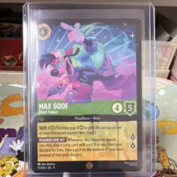 Max Goof - Chart Topper Disney Lorcana Fabled 77/204 Emerald EN Legendary - Image 1