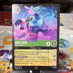 Max Goof - Chart Topper Disney Lorcana Fabled 77/204 Emerald EN Legendary - Image 2