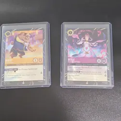 Disney Lorcana Foil Full Art Belle Accomplished Mystic & Beast 41P3 40P3 - Image 1