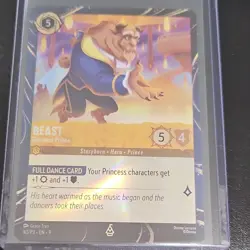 Disney Lorcana Foil Full Art Belle Accomplished Mystic & Beast 41P3 40P3 - Image 2