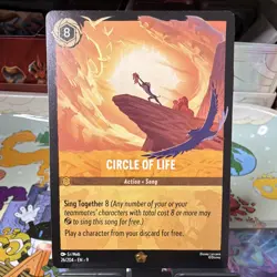 Disney Lorcana Circle of Life 26/204 Action Song Amber Rare EN Cold Foil - Image 2