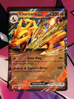 Pokemon TCG Charizard ex 161 Scarlet & Violet Black Star Promo Card - Image 1