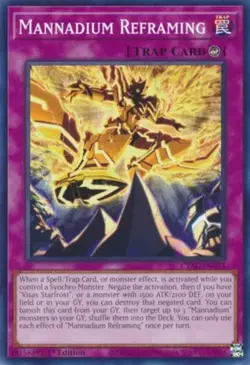 Mannadium Reframing - CYAC-EN073 - Common - 1st Edition - Lightly Played - Image 1