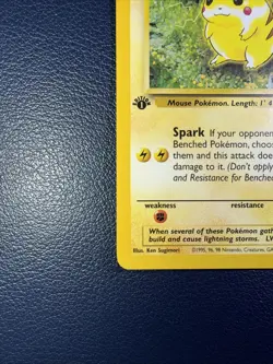Pikachu Gold W WOTC Stamp 60/64 - 1st Edition WOTC Promo Pokemon TCG Jungle - LP - Image 4